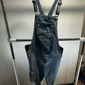 Old Navy Blue Maternity Denim overalls